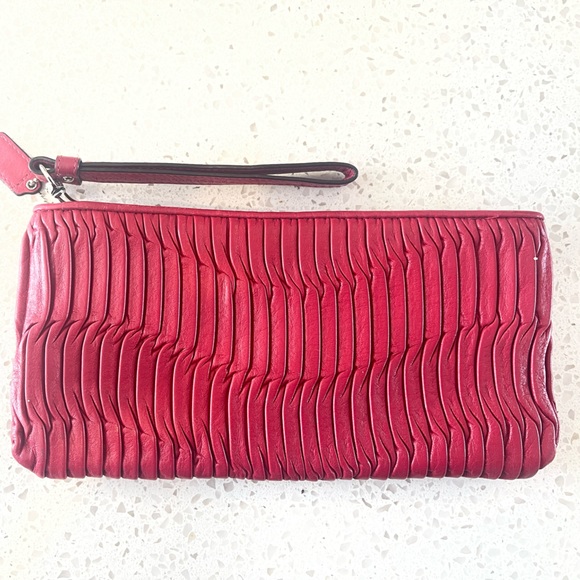 Coach Red Clutch - Picture 2 of 5